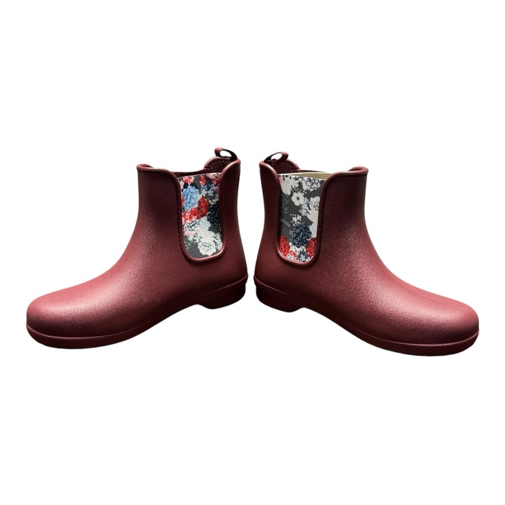 Women’s Size 7 CROCS Freesail Chelsea Garnet Waterproof Rain Casual Boot - Picture 3 of 8